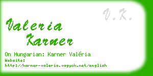 valeria karner business card